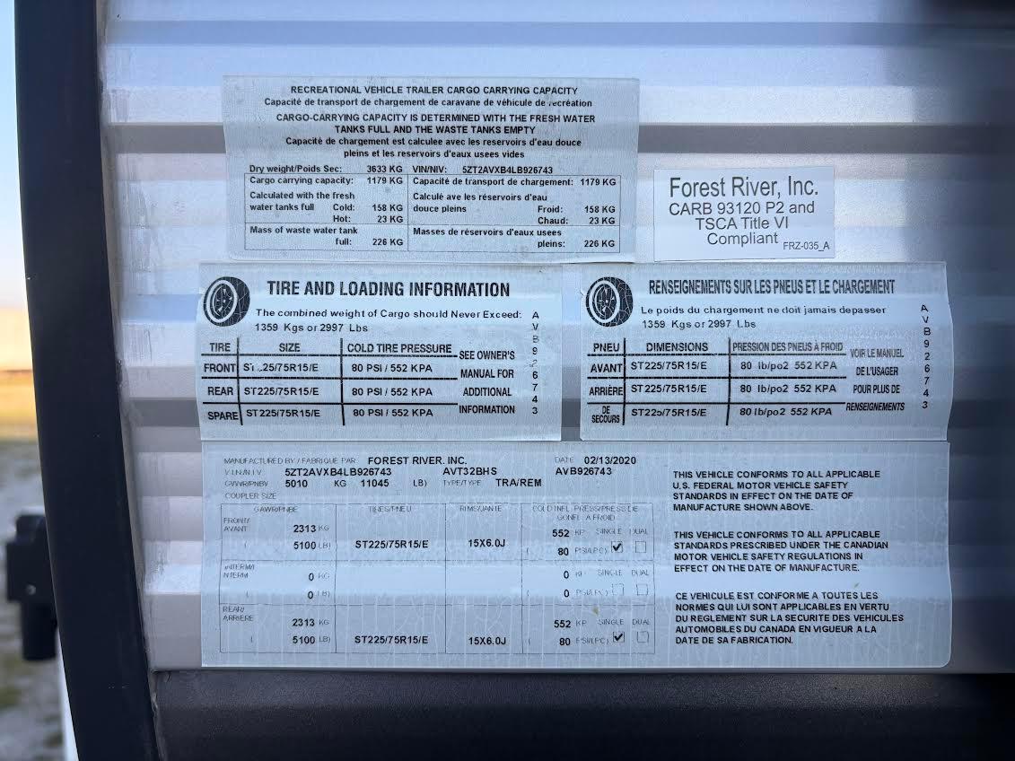 Forest River Avenger  2020