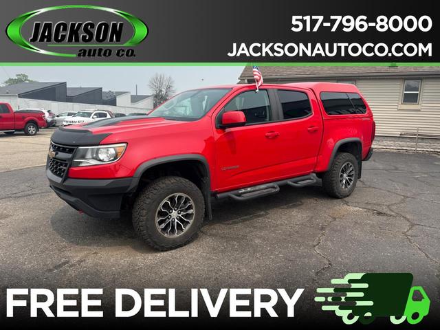 Red 2017 Chevrolet Colorado Pickup Truck Four-Wheel Drive Automatic