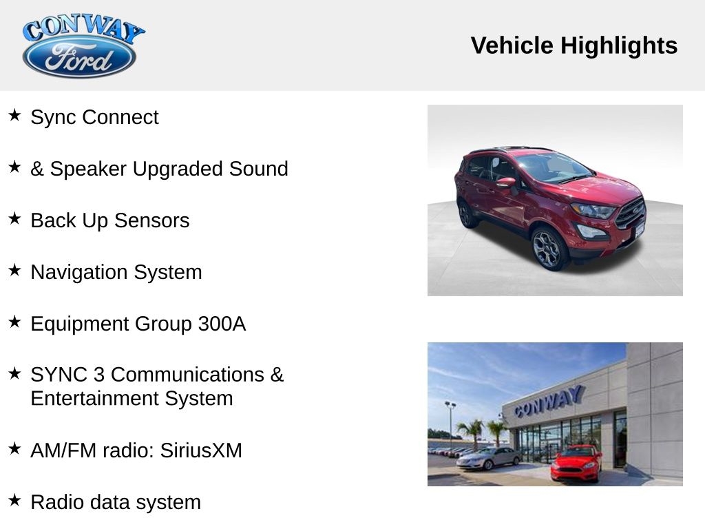 Ford EcoSport SES AWD 2018 Ford EcoSport SES AWD 2018