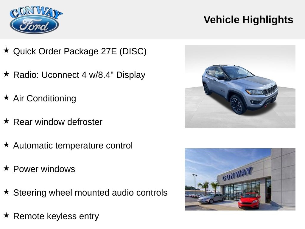 Jeep Compass Trailhawk 4WD 2019 Jeep Compass Trailhawk 4WD 2019