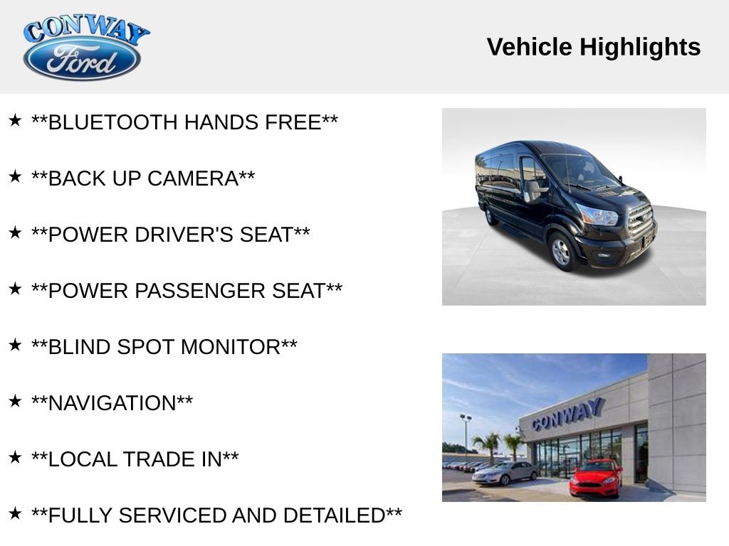 Ford Transit 350 Wagon Med. Roof XL w/Sliding Pass. 148-in. WB 2020 Ford Transit 350 Wagon Med. Roof XL w/Sliding Pass. 148-in. WB 2020