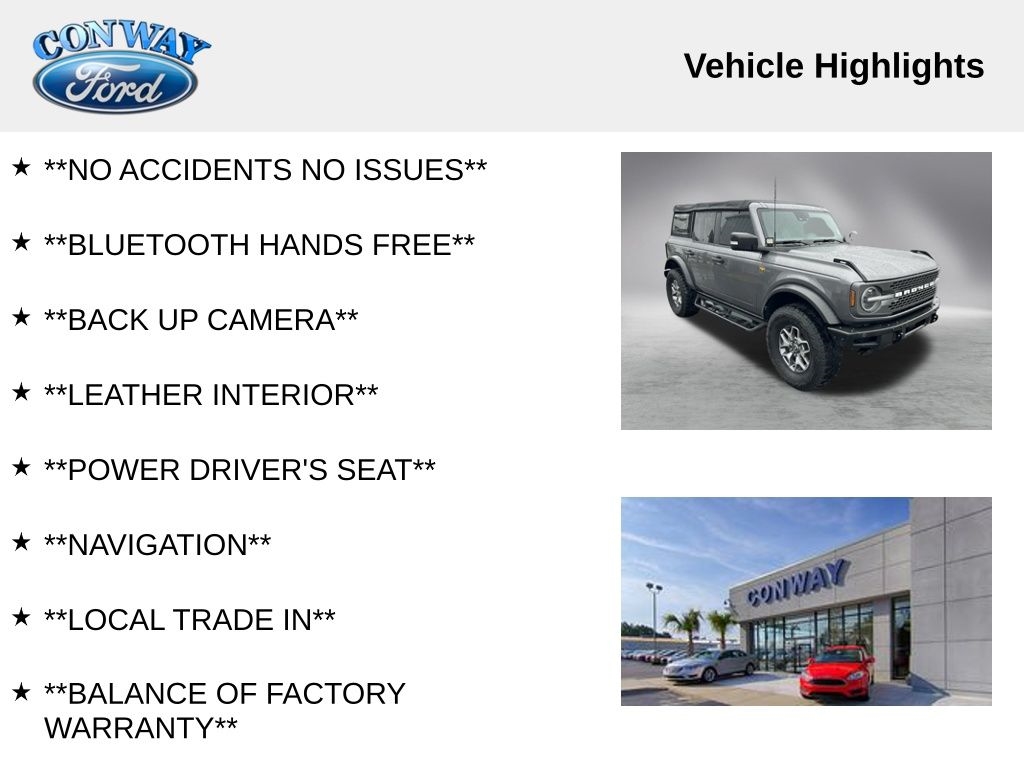 Ford Bronco Base 4-Door w/Advanced 2022