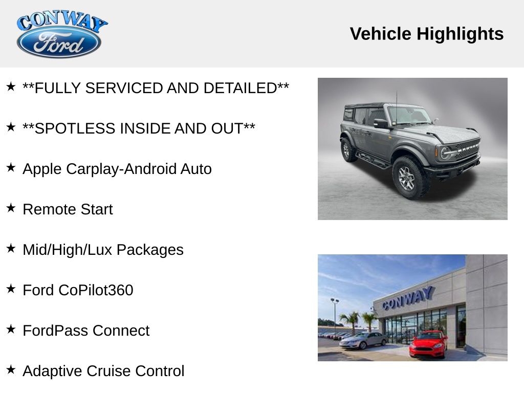 Ford Bronco Base 4-Door w/Advanced 2022