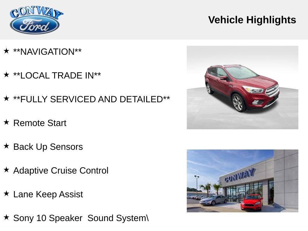 Ford Escape Titanium FWD 2018 Ford Escape Titanium FWD 2018