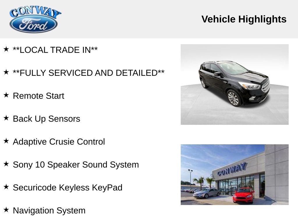 Ford Escape Titanium FWD 2017 Ford Escape Titanium FWD 2017