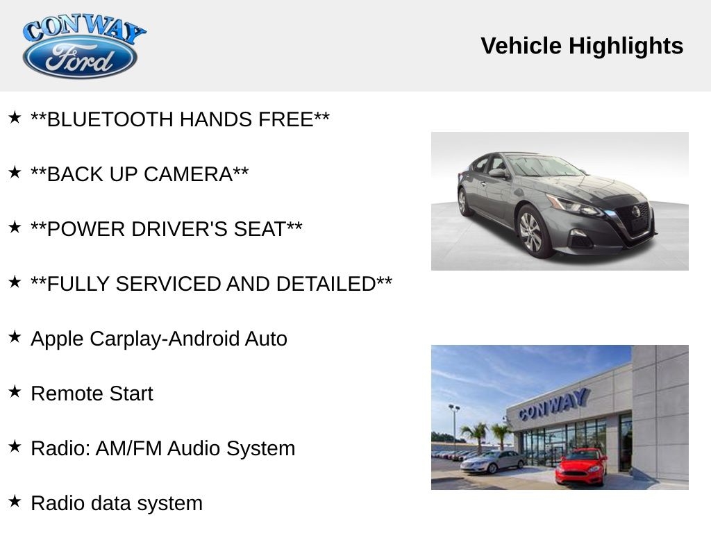 Nissan Altima 2.5 S 2019 Nissan Altima 2.5 S 2019