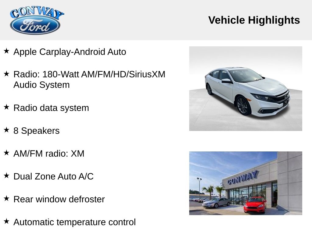 Honda Civic EX-T Sedan CVT 2019