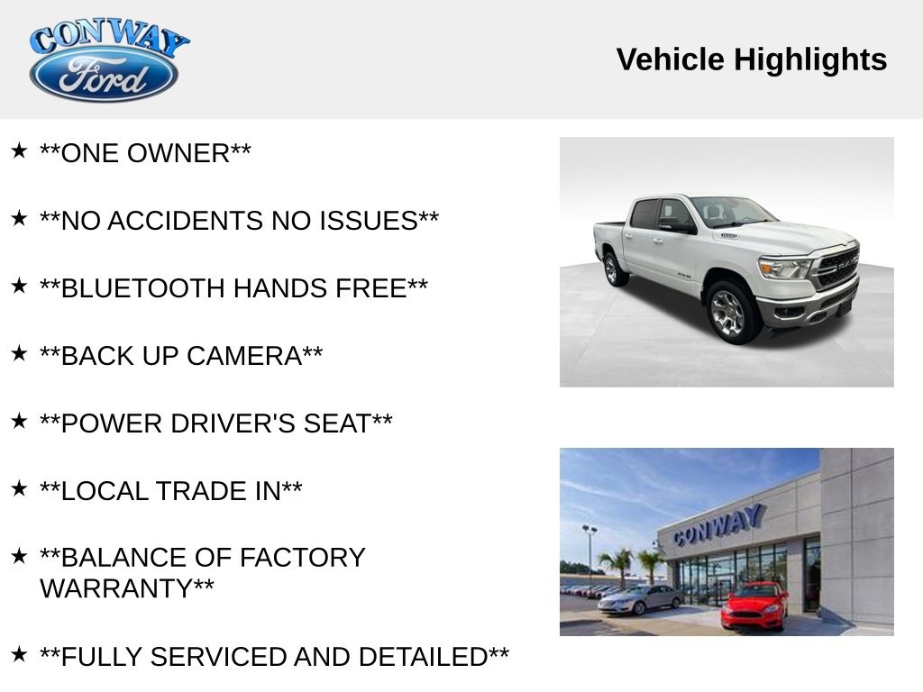 RAM 1500 Big Horn Crew Cab SWB 4WD 2022