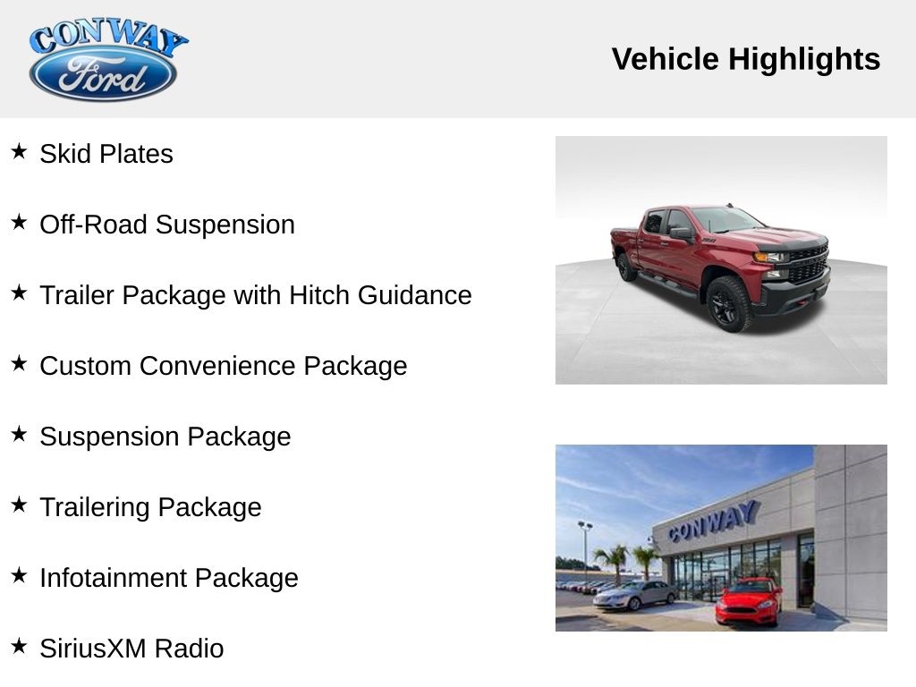 Chevrolet Silverado 1500 Custom Trail Boss Crew Cab Short Box 4WD 2020