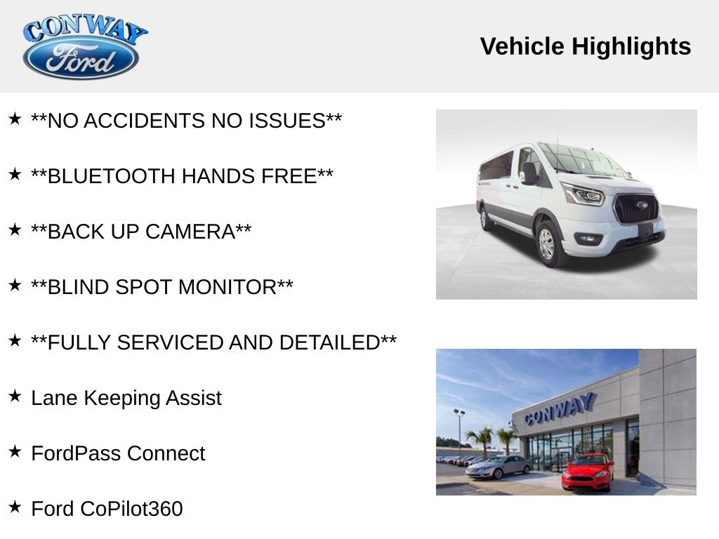 Ford Transit 350 Wagon Low Roof XL w/Sliding Pass. 148-in. WB 2023