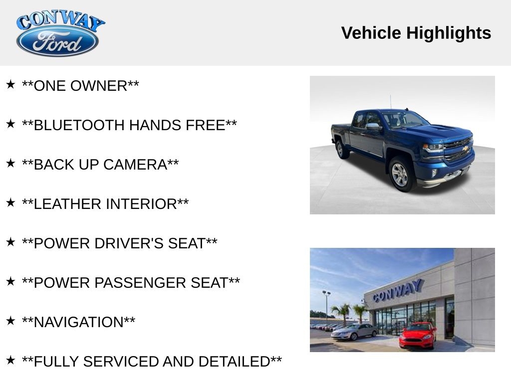 Chevrolet Silverado 1500 LTZ Double Cab Short Box 4WD 2018