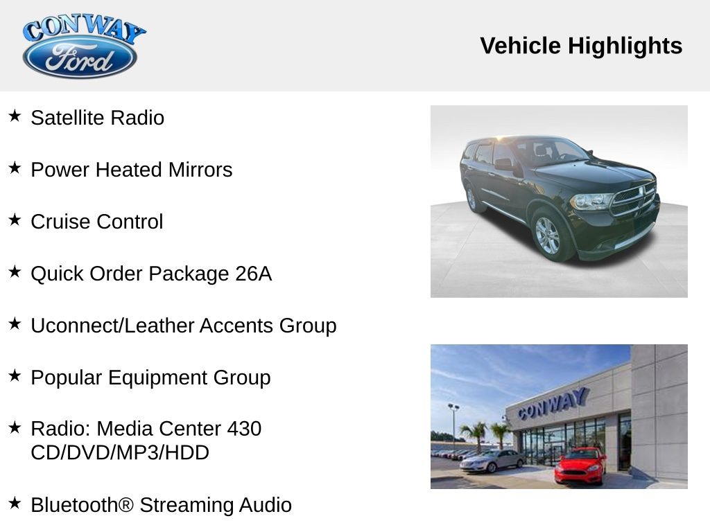 Dodge Durango SXT RWD 2012