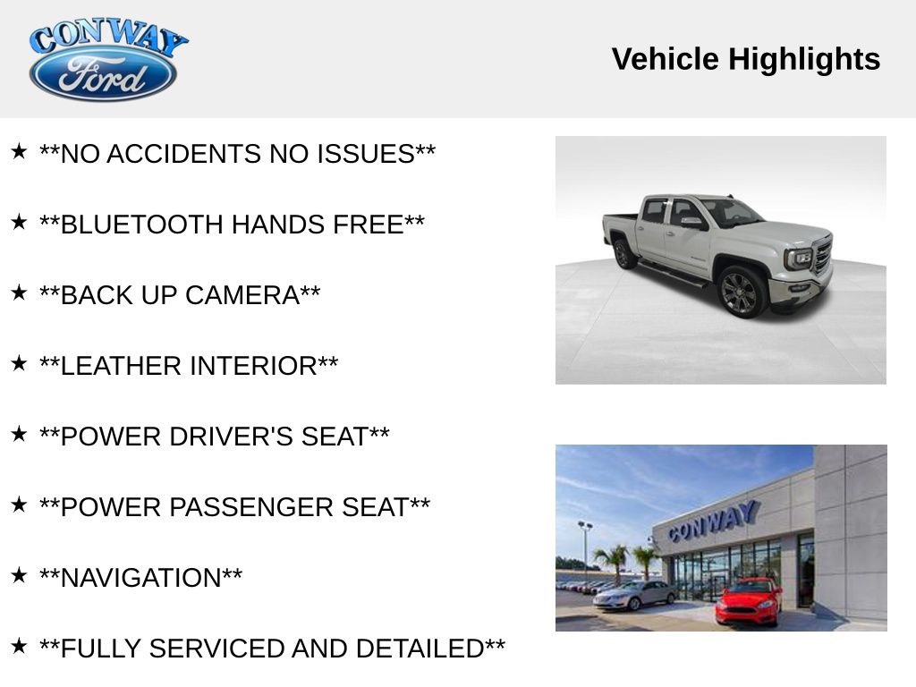 GMC Sierra 1500 SLT Crew Cab Short Box 2WD 2018