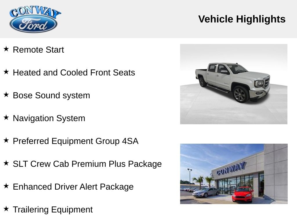 GMC Sierra 1500 SLT Crew Cab Short Box 2WD 2018