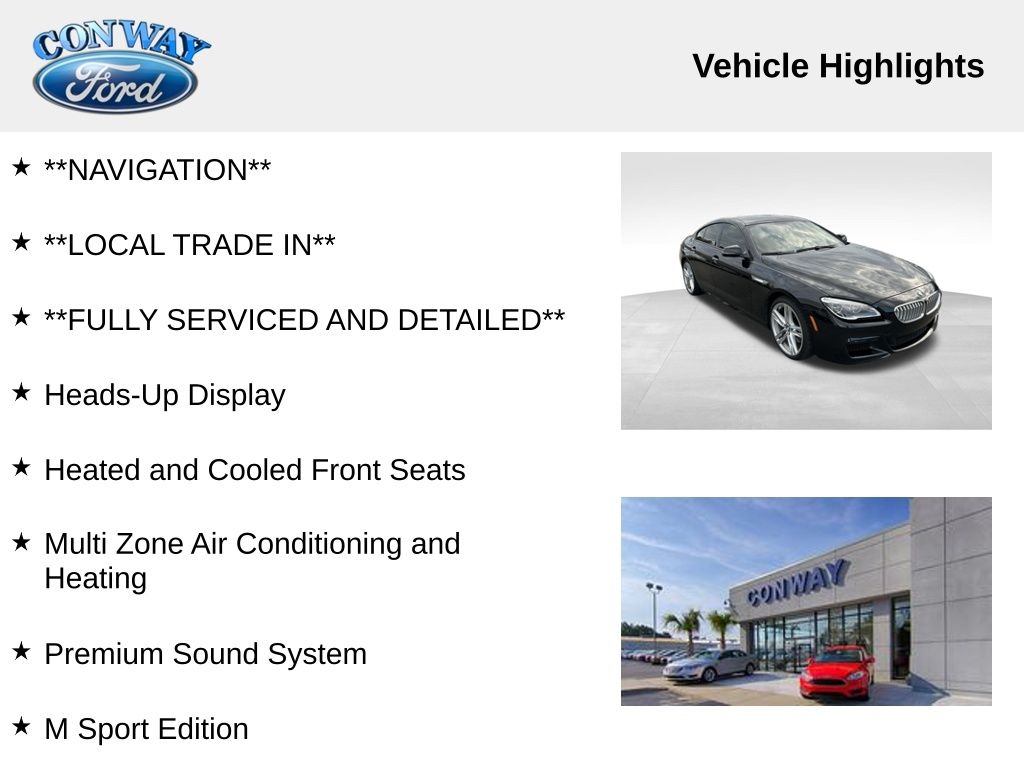 BMW 6-Series Gran Coupe 650i 2016