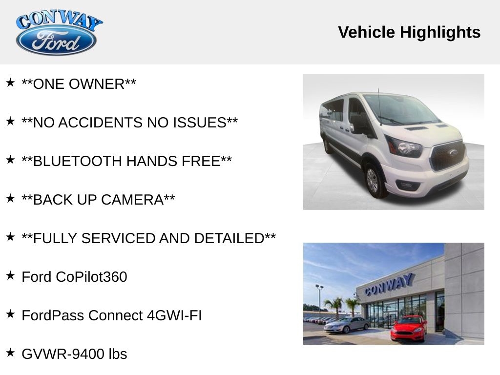 Ford Transit 350 Wagon Low Roof XL w/Sliding Pass. 148-in. WB 2023