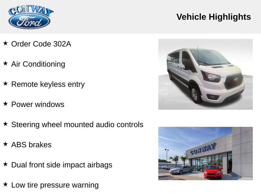 Ford Transit 350 Wagon Low Roof XL w/Sliding Pass. 148-in. WB 2023