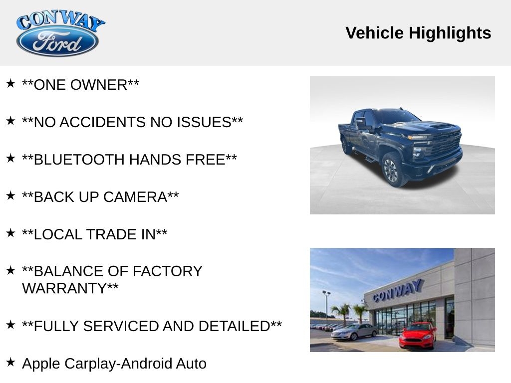 Chevrolet Silverado 2500HD Custom Crew Cab Short Box 4WD 2024