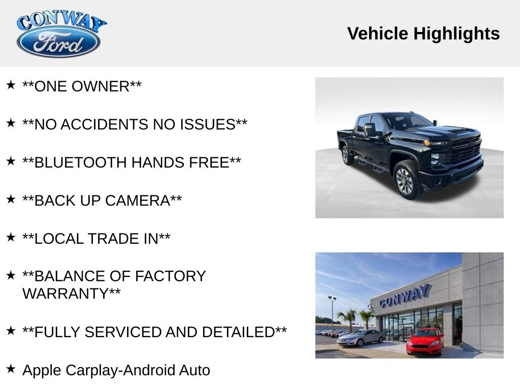 Chevrolet Silverado 2500HD Custom Crew Cab Short Box 4WD 2024