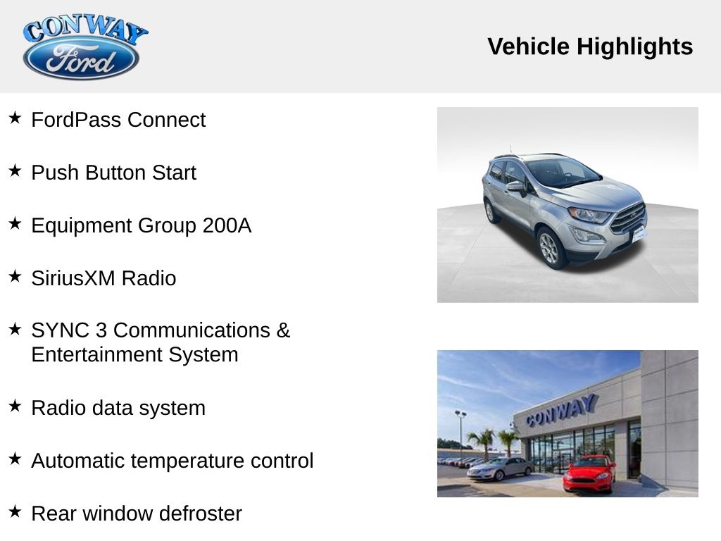 Ford EcoSport SE 2020