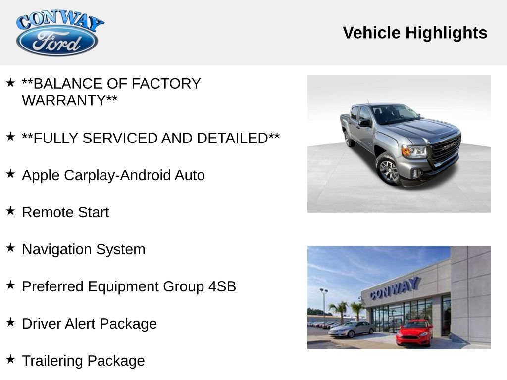 GMC Canyon AT4 Crew Cab w/Cloth 4WD 2022