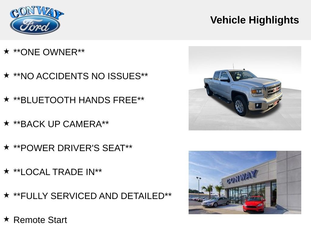 GMC Sierra 1500 SLE Crew Cab Long Box 4WD 2015