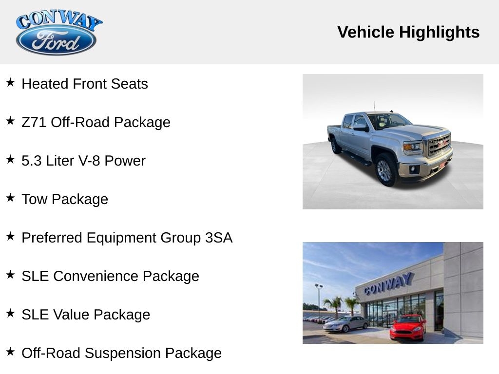 GMC Sierra 1500 SLE Crew Cab Long Box 4WD 2015