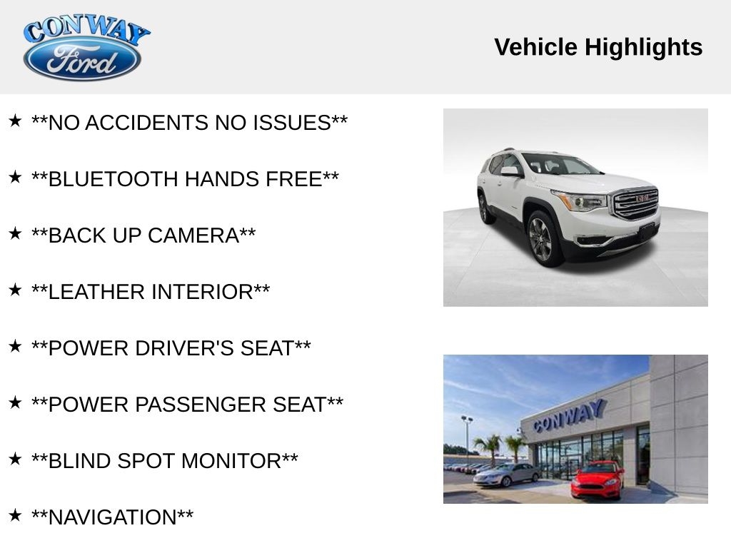 GMC Acadia SLT-2 FWD 2018