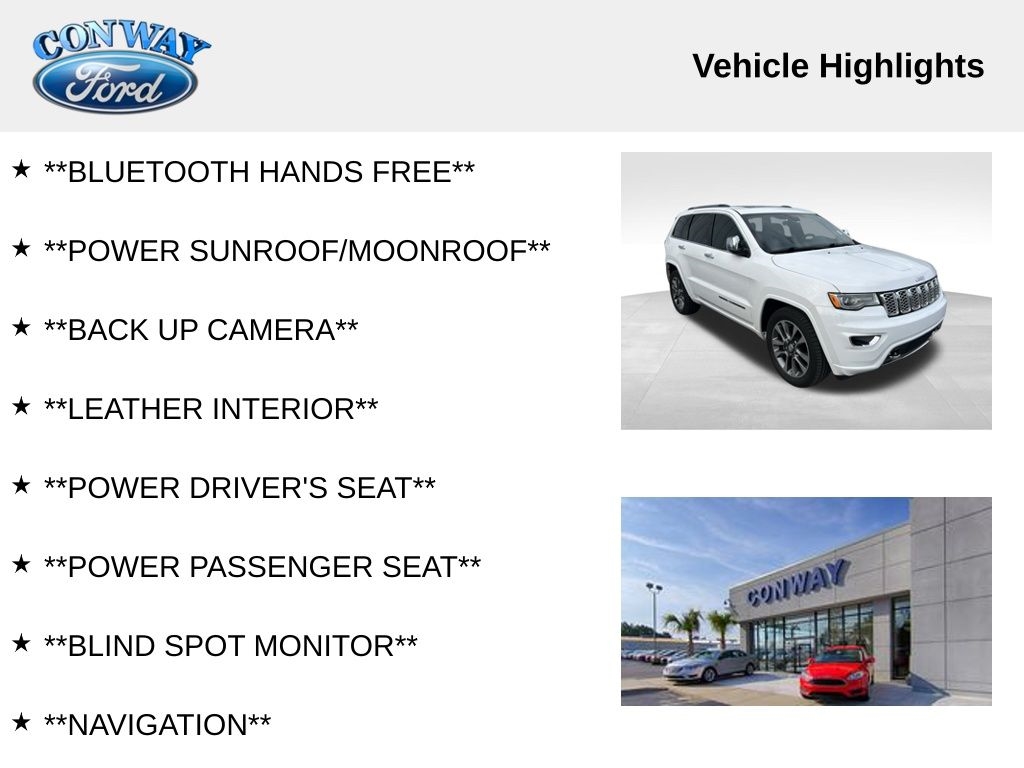 Jeep Grand Cherokee Overland 2WD 2017