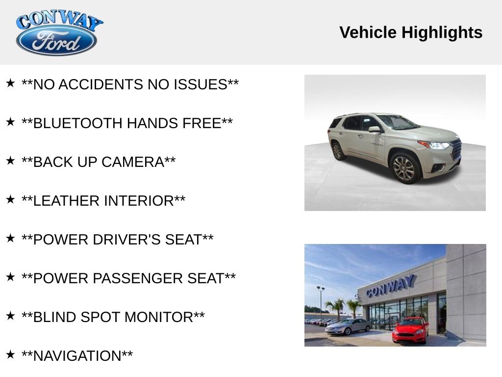 Chevrolet Traverse Premier FWD 2019