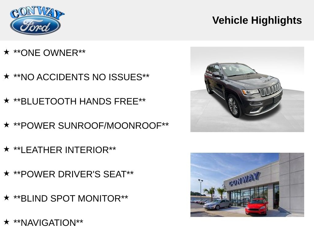 Jeep Grand Cherokee Summit 4WD 2018