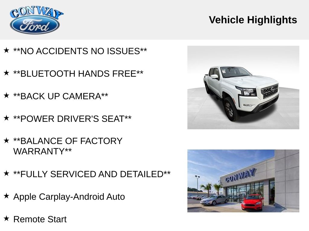 Nissan Frontier S Crew Cab 4WD 2022