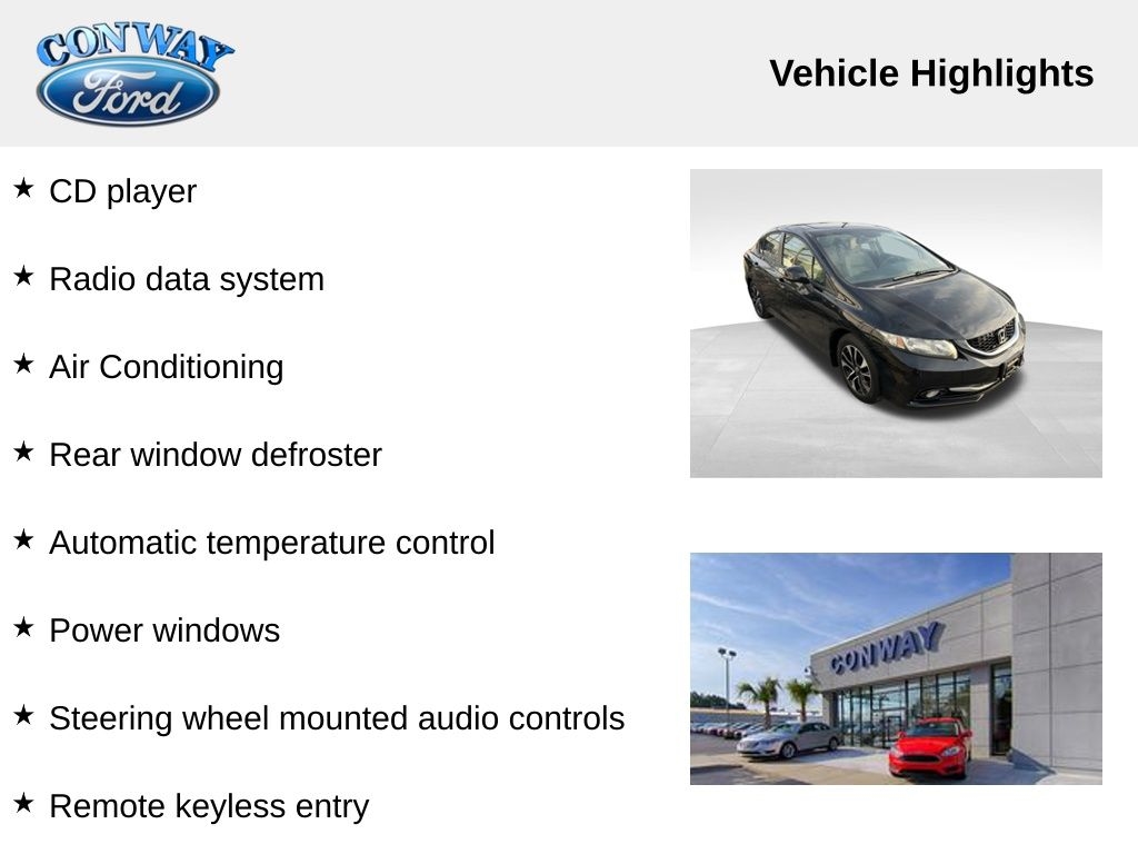 Honda Civic EX-L Sedan 5-Speed AT 2013