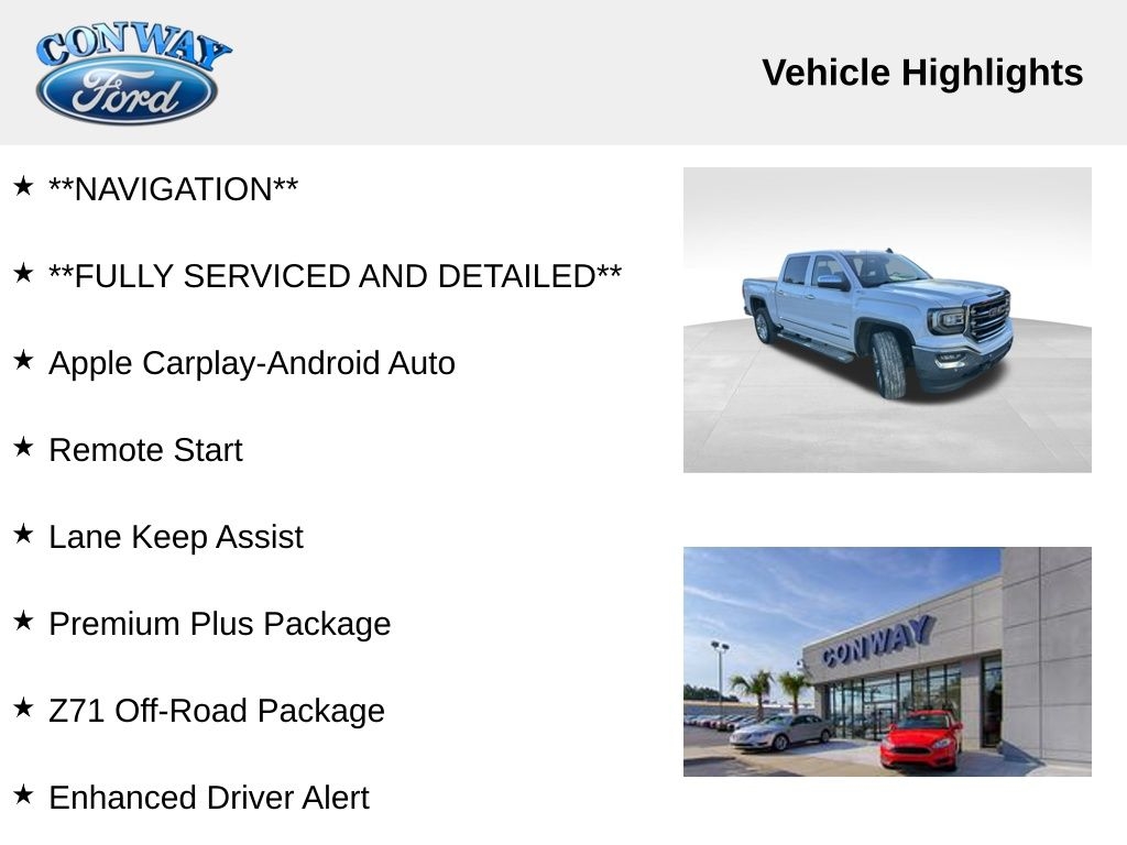 GMC Sierra 1500 SLT Crew Cab Short Box 4WD 2018