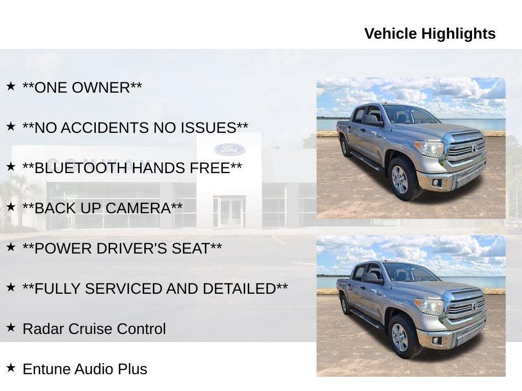 Toyota Tundra SR5 5.7L V8 FFV CrewMax 2WD 2016