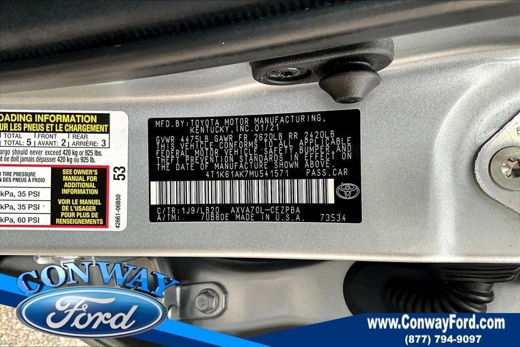 Toyota Camry XSE 2021