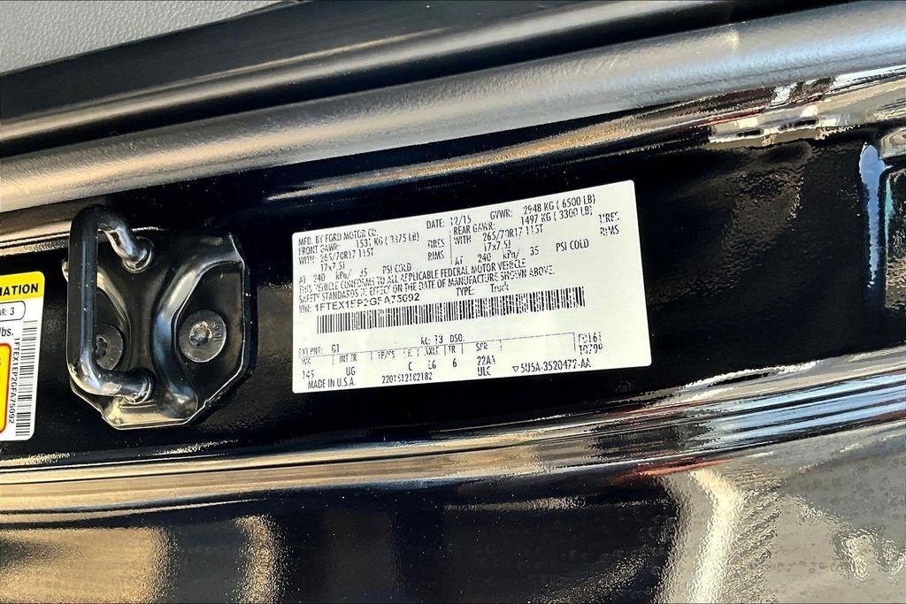 Ford F-150 Lariat SuperCab 8-ft. 4WD 2016