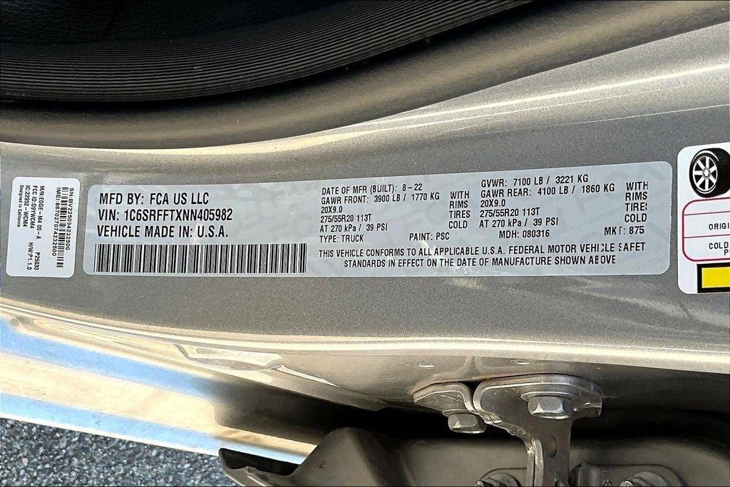 RAM 1500 Big Horn Crew Cab SWB 4WD 2022