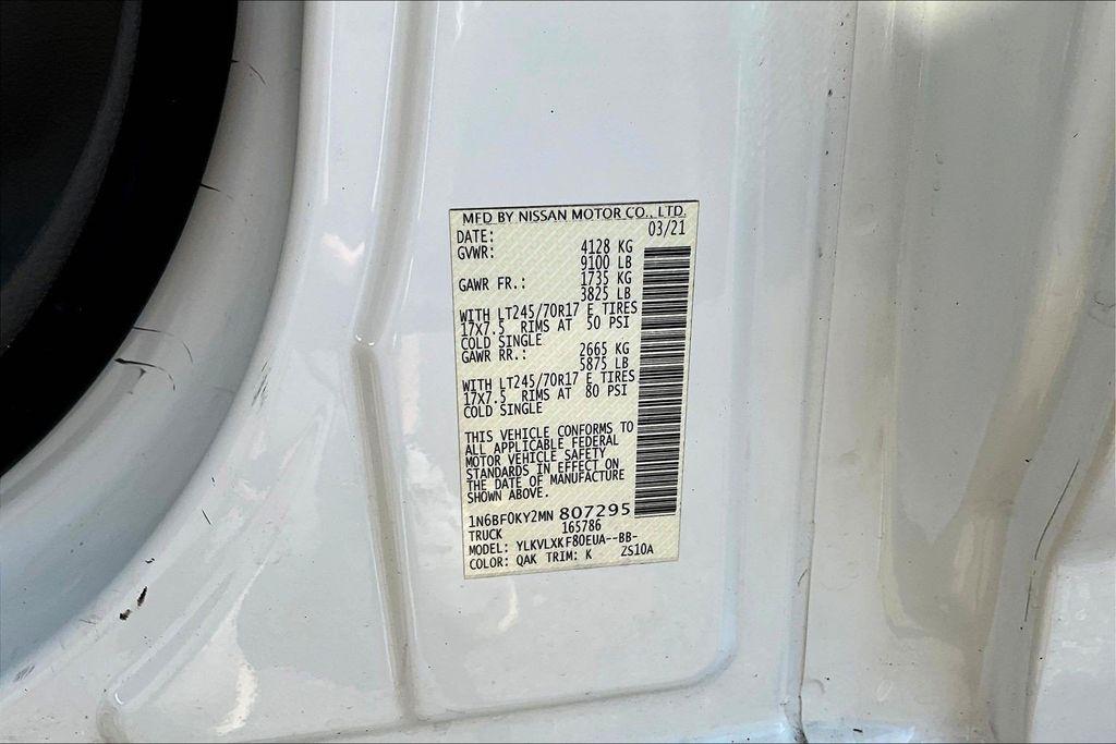 Nissan NV Cargo 2500 HD S V6 2021