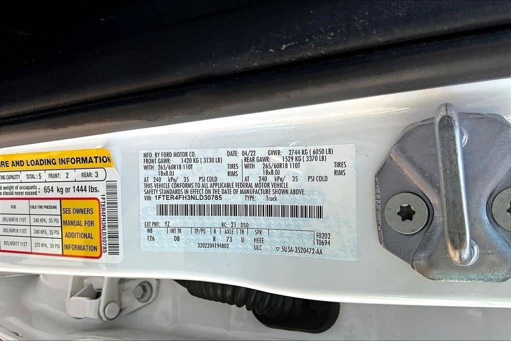 Ford Ranger XL SuperCrew 4WD 2022