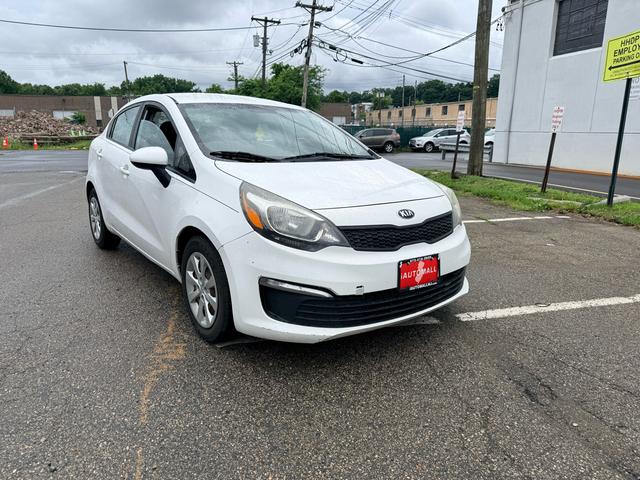 White 2016 Kia Rio Sedan Front-Wheel Drive Automatic