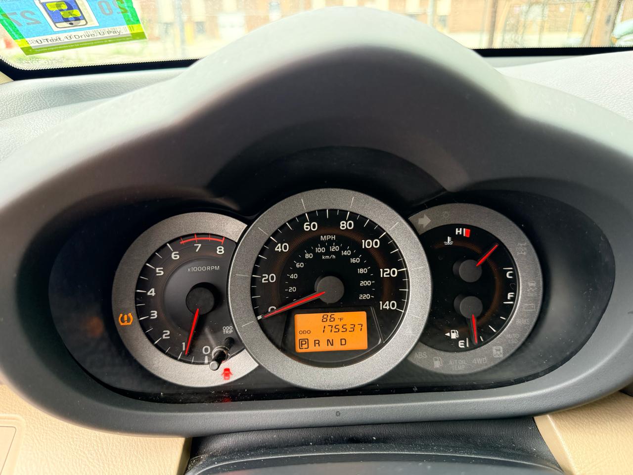 Toyota RAV4 4WD 4dr 4-cyl 4-Spd AT (Natl) 2009