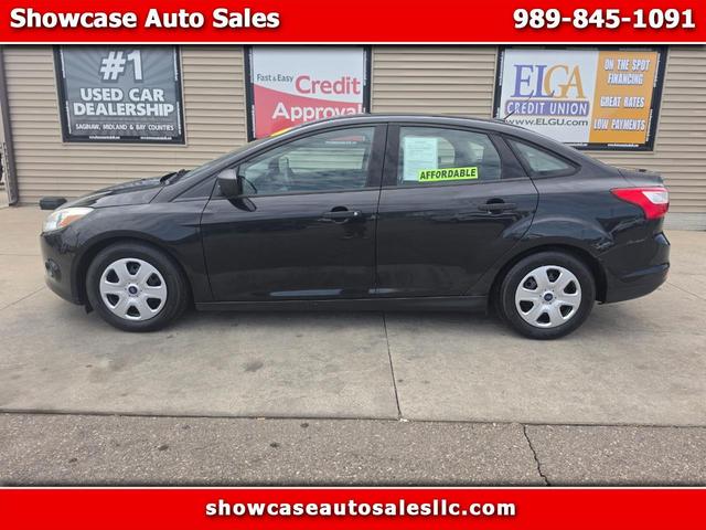 Black 2013 Ford Focus S Sedan Front-Wheel Drive Manual