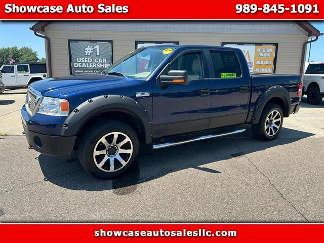 Blue 2008 Ford F-150 Pickup Truck Four-Wheel Drive Automatic