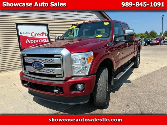 Red 2016 Ford F-350 Super Duty Pickup Truck Four-Wheel Drive Automatic