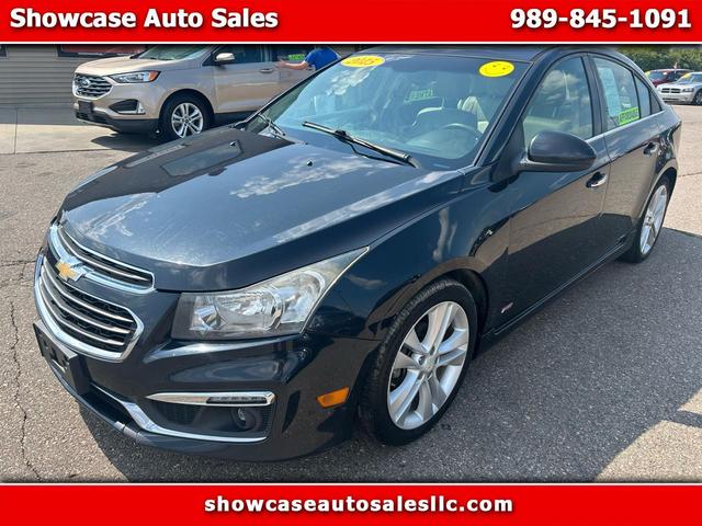 Black 2015 Chevrolet Cruze Sedan Front-Wheel Drive Automatic