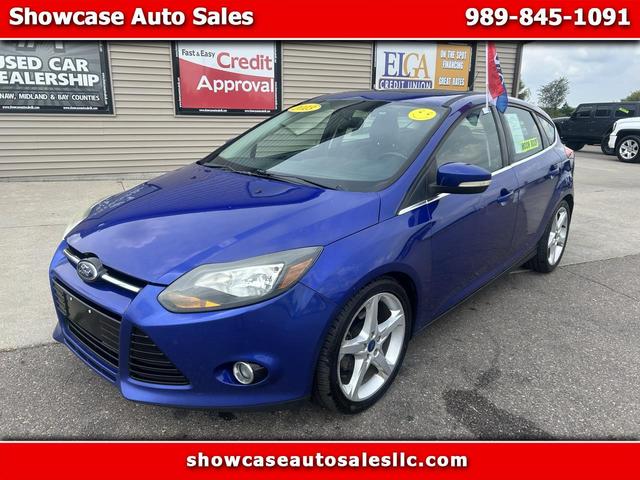 Blue 2013 Ford Focus Hatchback Front-Wheel Drive Automatic