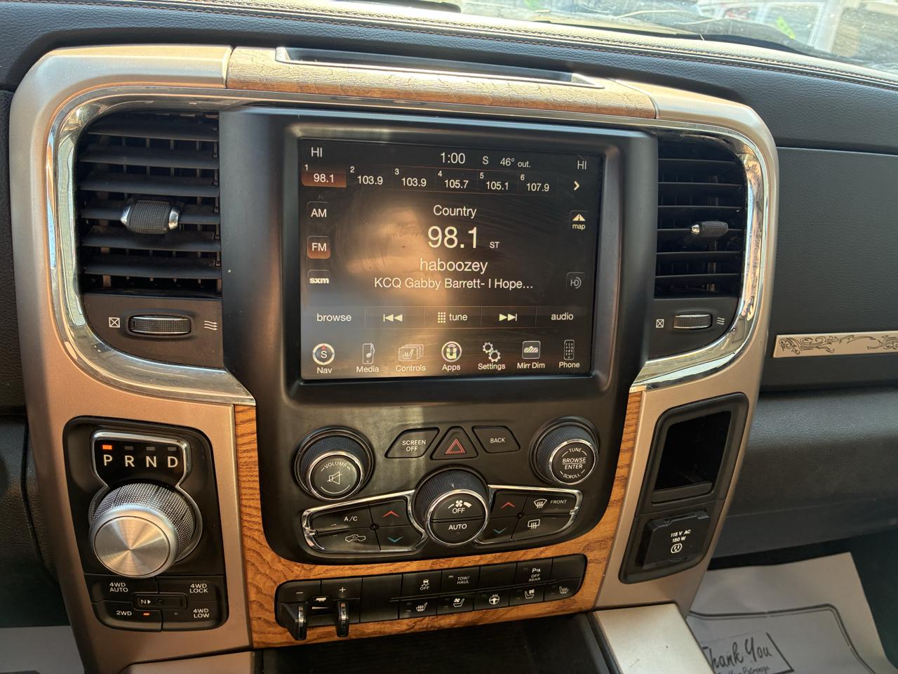 RAM 1500 4WD Crew Cab 140.5" Longhorn 2016