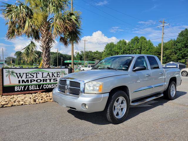 Silver 2007 Dodge Dakota Pickup Truck Rear-Wheel Drive 5-Speed Automatic