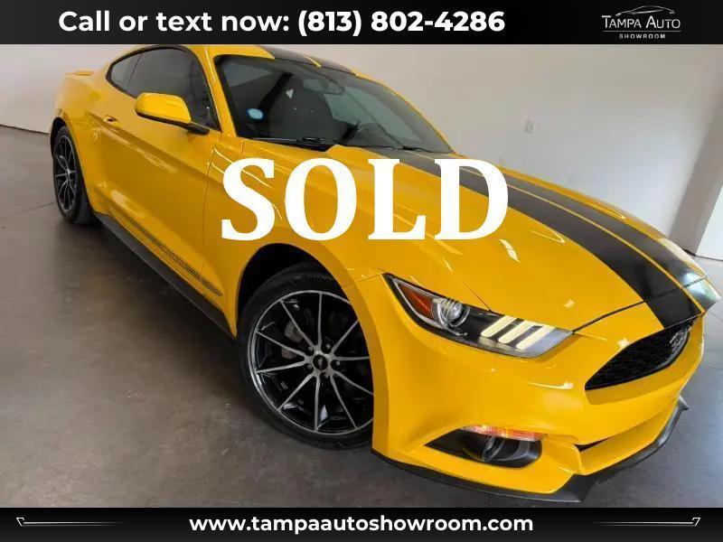 2016 Ford Mustang EcoBoost Coupe Manual